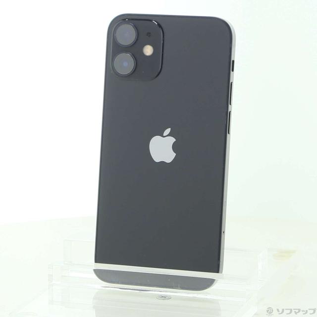 (中古)Apple iPhone12 mini 64GB ブラック MGA03J/A SIMフリー(371-ud)