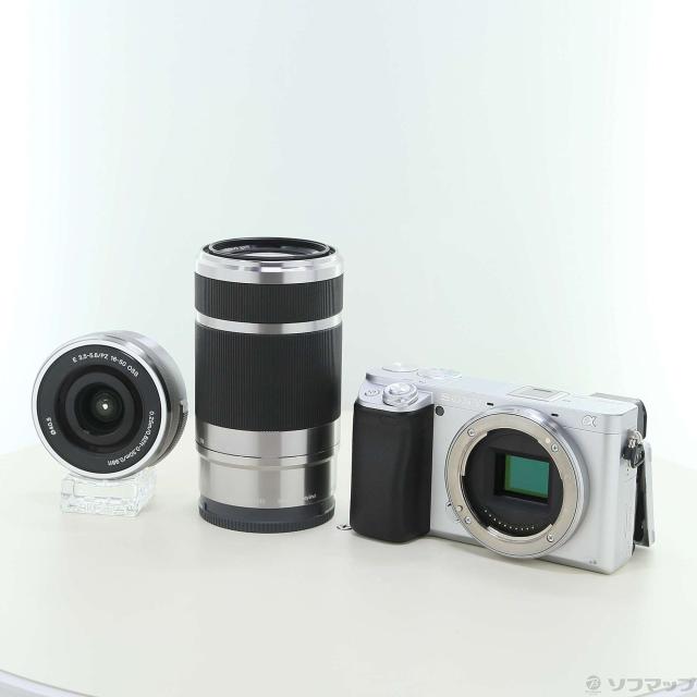 (中古)SONY α6400 ILCE-6400Y ダブルズームレンズキット シルバー(258-ud)