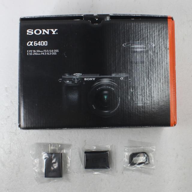 (中古)SONY α6400 ILCE-6400Y ダブルズームレンズキット シルバー(258-ud)_5