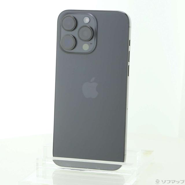 (中古)Apple iPhone15 Pro Max 256GB ブラックチタニウム MU6P3J/A SIMフリー(276-ud)