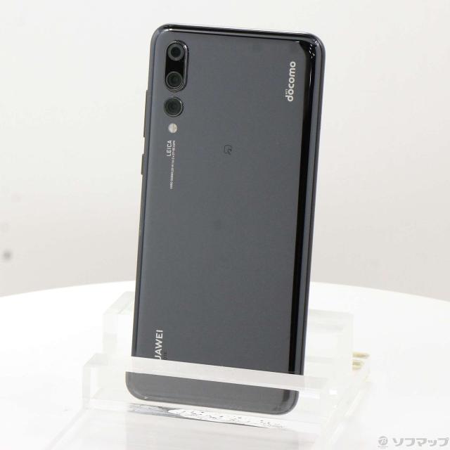 (中古)HUAWEI HUAWEI P20 Pro 128GB ブラック HW-01K docomoロック解除SIMフリー(269-ud)