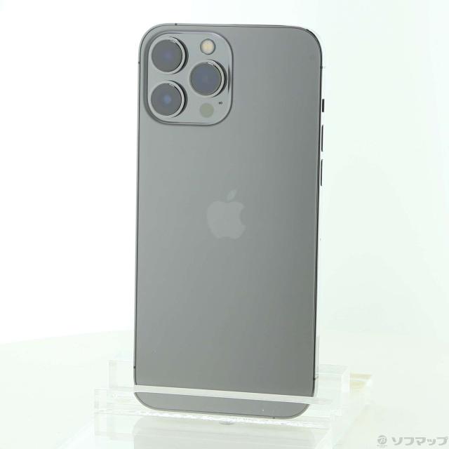 (中古)Apple iPhone13 Pro Max 128GB グラファイト MLJ43J/A SIMフリー(262-ud)