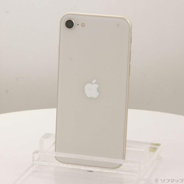 (中古)Apple iPhone SE 第3世代 64GB スターライト MMYD3J/A SIMフリー(377-ud)