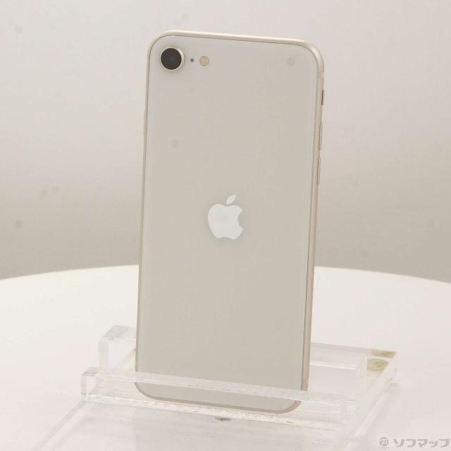 (中古)Apple iPhone SE 第3世代 64GB スターライト MMYD3J/A SIMフリー(377-ud)