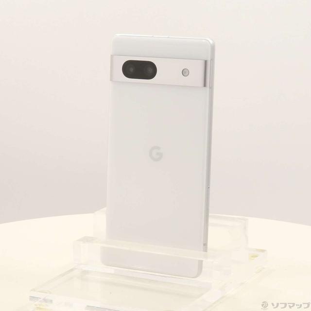 (中古)GOOGLE Google Pixel 7a 128GB スノー GOSAU2 Softbank SIMフリー(269-ud)