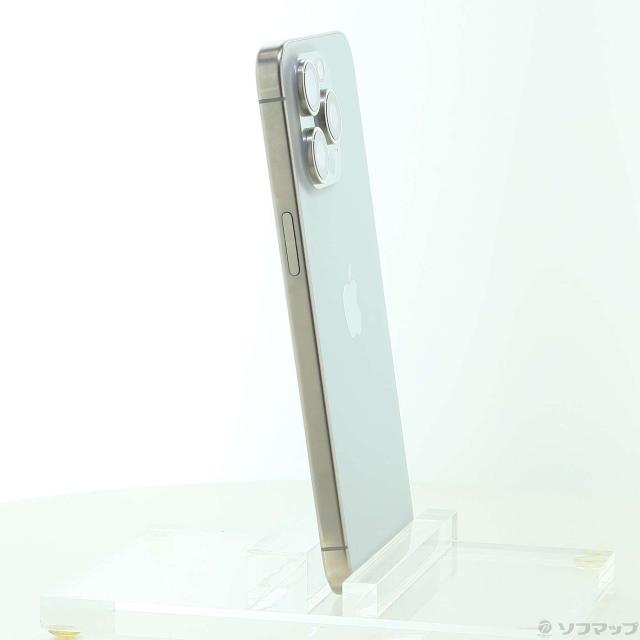 (中古)Apple iPhone15 Pro Max 256GB ナチュラルチタニウム MU6R3J/A SIMフリー(348-ud)