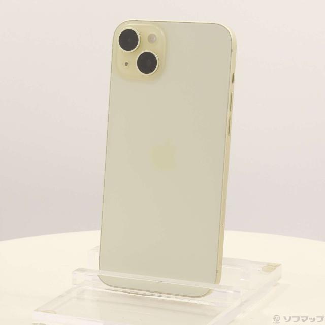 (中古)Apple iPhone15 Plus 256GB イエロー MU0J3J/A SIMフリー(258-ud)