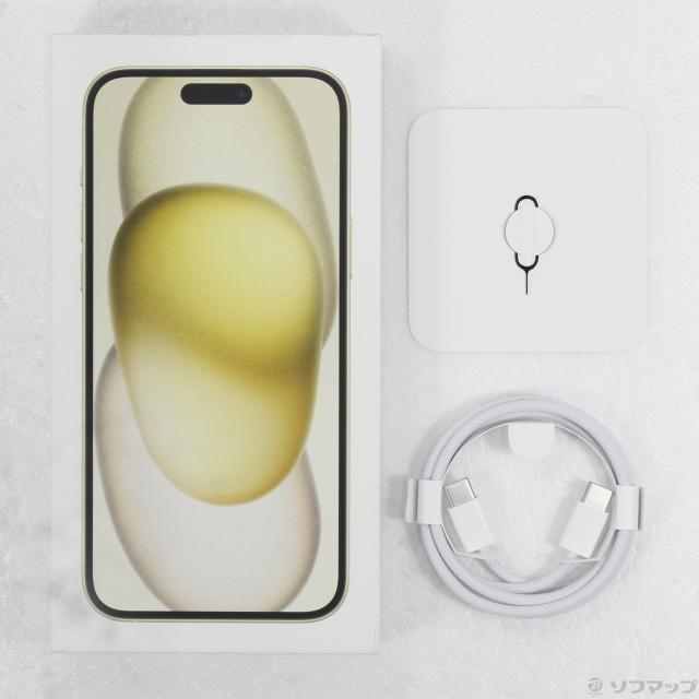 (中古)Apple iPhone15 Plus 256GB イエロー MU0J3J/A SIMフリー(258-ud)_4