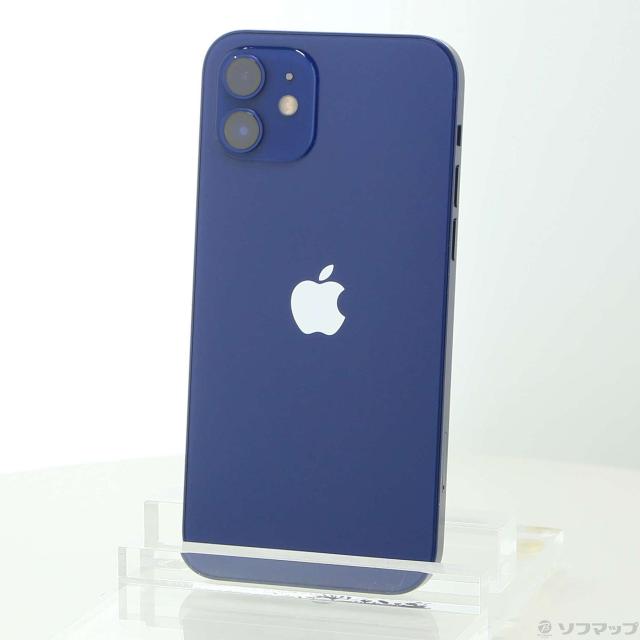 (中古)Apple iPhone12 64GB ブルー MGHR3J/A SIMフリー(344-ud)