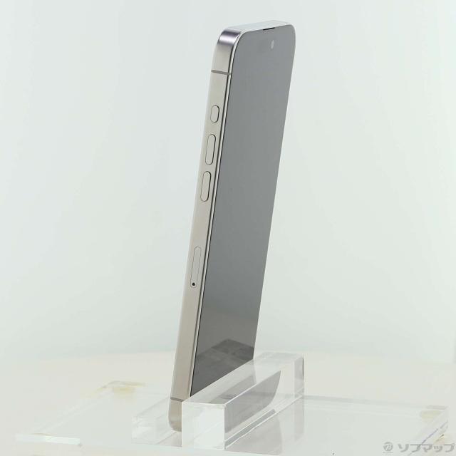 (中古)Apple iPhone15 Pro Max 256GB ホワイトチタニウム MU6Q3J/A SIMフリー(377-ud)