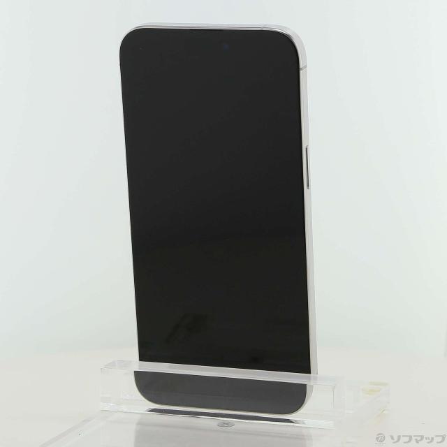 (中古)Apple iPhone15 Pro Max 256GB ホワイトチタニウム MU6Q3J/A SIMフリー(377-ud)