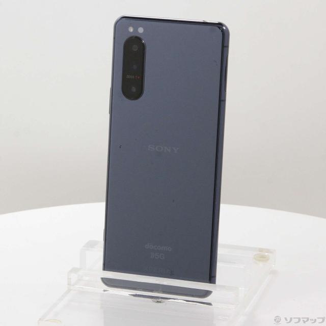 (中古)SONY Xperia 5 II 128GB ブルー SO-52A docomoロック解除SIMフリー(348-ud)