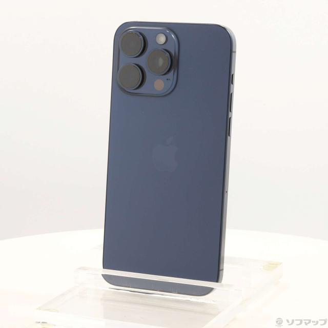 (中古)Apple iPhone15 Pro Max 256GB ブルーチタニウム MU6T3J/A SIMフリー(258-ud)