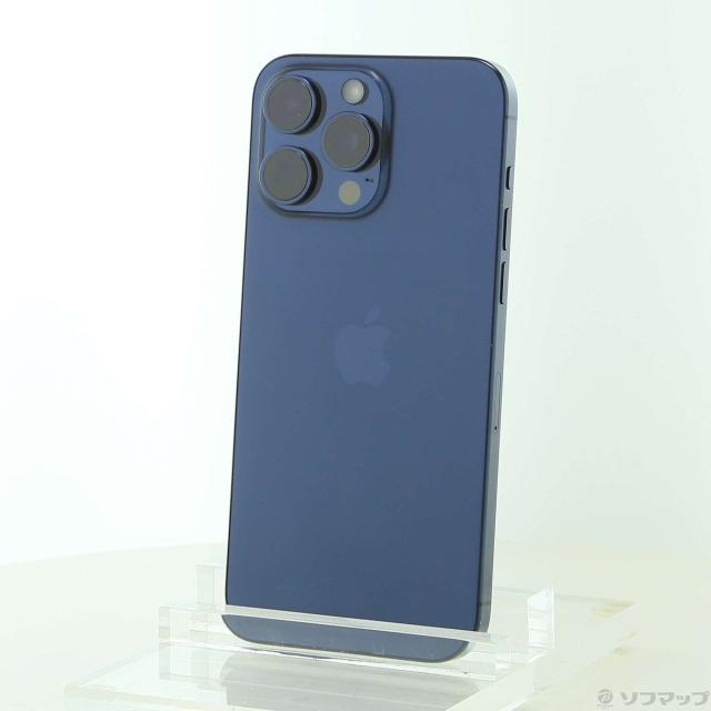 (中古)Apple iPhone15 Pro Max 256GB ブルーチタニウム MU6T3J/A SIMフリー(262-ud)