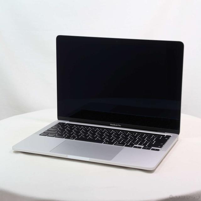 (中古)Apple MacBook Pro 13.3-inch Mid-2022 MNEP3J/A Apple M2 8コアCPU_10コアGPU 8GB SSD256GB シルバー (26.3 Tahoe)(352-ud)