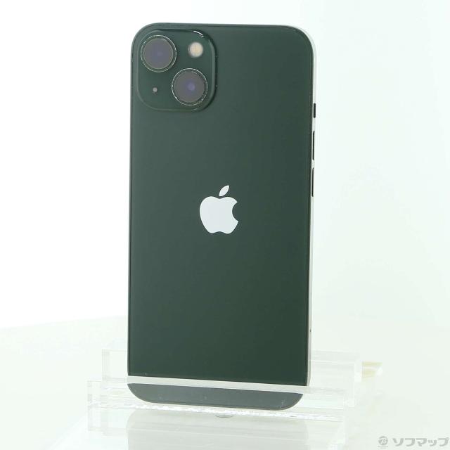 (中古)Apple iPhone13 128GB グリーン MNGG3J/A SIMフリー(262-ud)