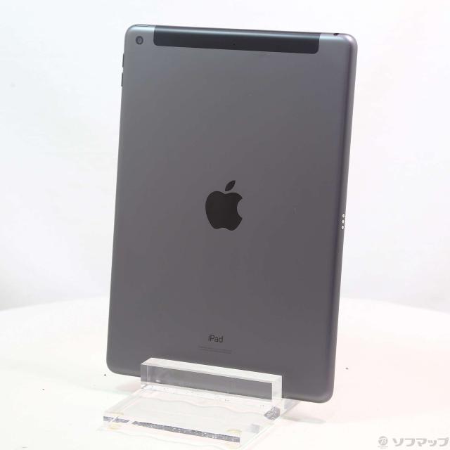 (中古)Apple iPad 第8世代 32GB スペースグレイ MYMH2J/A auロック解除SIMフリー(198-ud)