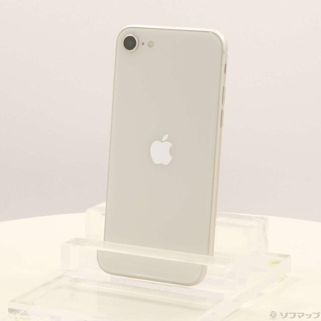 (中古)Apple iPhone SE 第3世代 64GB スターライト MMYD3J/A SIMフリー(377-ud)