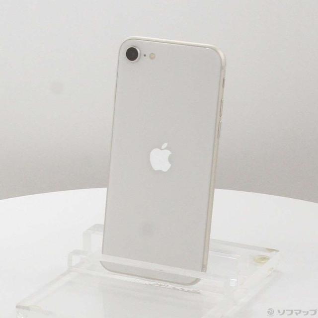 (中古)Apple iPhone SE 第3世代 64GB スターライト MMYD3J/A SIMフリー(247-ud)