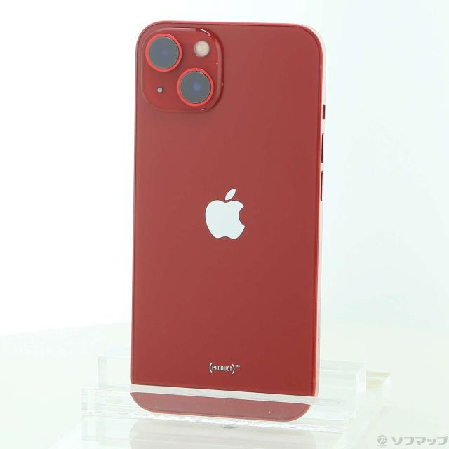 (中古)Apple iPhone13 128GB プロダクトレッド MLNF3J/A SIMフリー(258-ud)