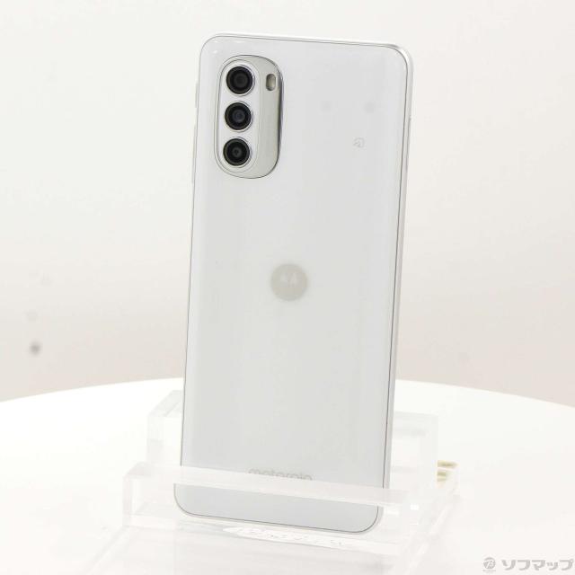 (中古)Motorola moto g52j 5G 128GB パールホワイト PATM0001JP SIMフリー(352-ud)