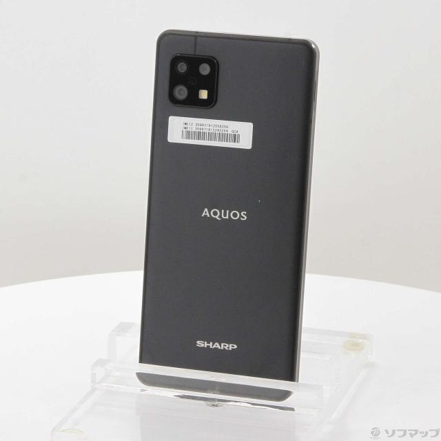 中古)SHARP AQUOS sense6s 64GB ブラック SH-RM19s 楽天 SIMフリー(276
