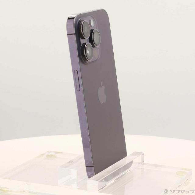 (中古)Apple iPhone14 Pro 256GB ディープパープル MQ1E3J/A SIMフリー(258-ud)_3