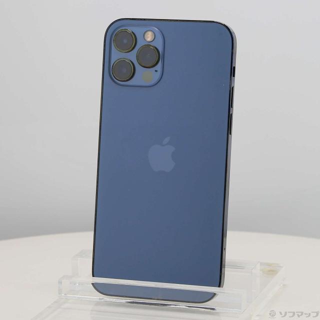 (中古)Apple iPhone12 Pro 256GB パシフィックブルー MGMD3J/A SIMフリー(348-ud)