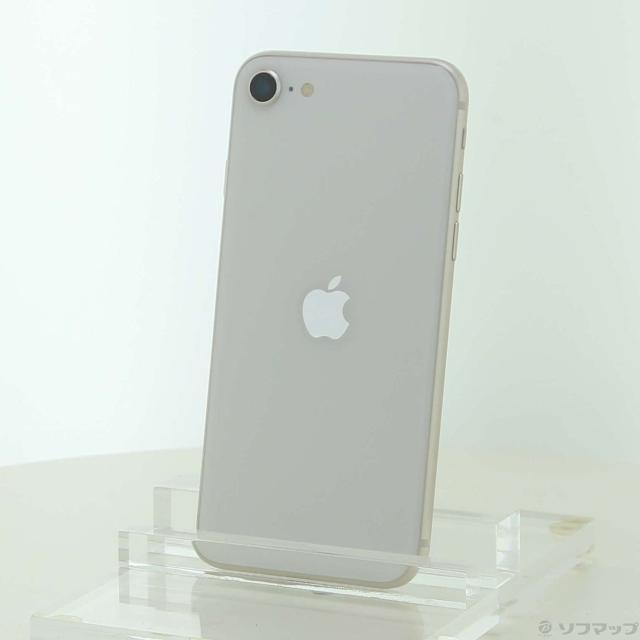 (中古)Apple iPhone SE 第3世代 256GB スターライト MMYK3J/A SIMフリー(377-ud)