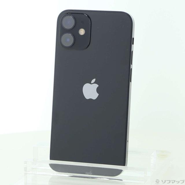 (中古)Apple iPhone12 mini 64GB ブラック MGA03J/A SIMフリー(348-ud)
