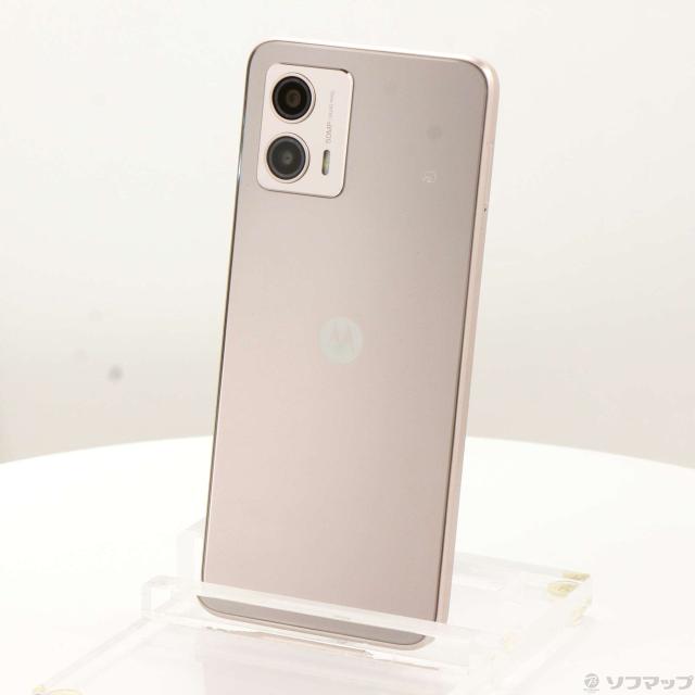 (中古)Motorola moto g53y 5G 128GB ペールピンク MOSAD3 Y!mobile SIMフリー(349-ud)