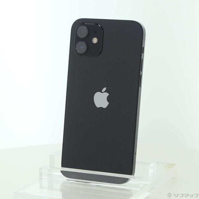 (中古)Apple iPhone12 128GB ブラック MGHU3J/A SIMフリー(377-ud)