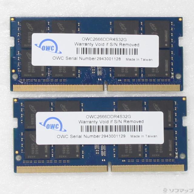 (中古)260P SODIMM PC4-25600 DDR4-3200 64GB 32GB×2枚組(262-ud)