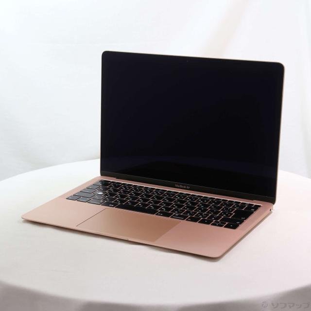 (中古)Apple MacBook Air 13.3-inch Late-2018 MREF2J/A Core_i5 1.6GHz 8GB SSD256GB ゴールド (10.15 Catalina)(348-ud)