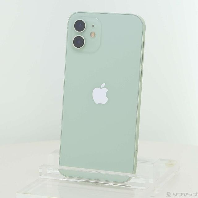 (中古)Apple iPhone12 64GB グリーン MGHT3J/A SIMフリー(269-ud)