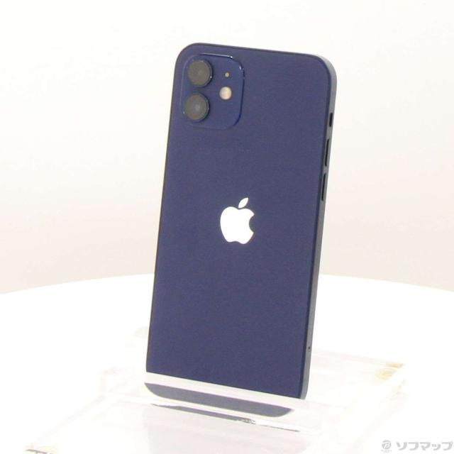 (中古)Apple iPhone12 64GB ブルー MGHR3J/A SIMフリー(305-ud)
