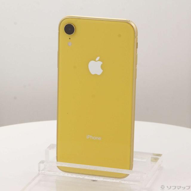 (中古)Apple iPhoneXR 64GB イエロー MT082J/A SoftBank(377-ud)