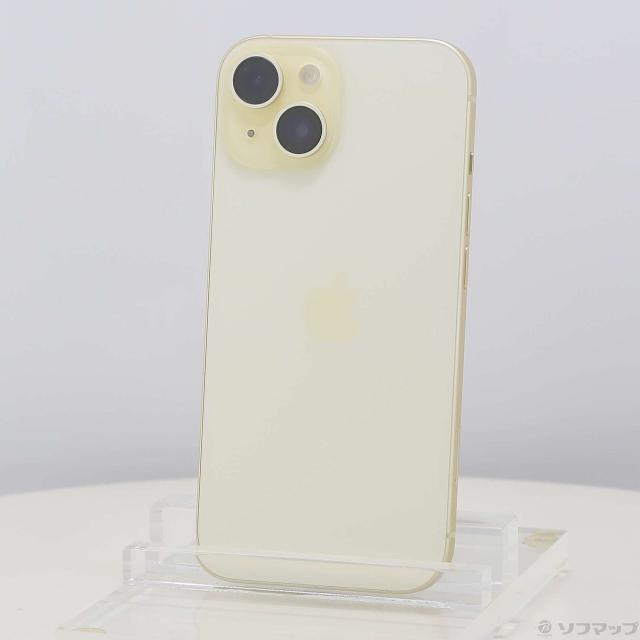 中古)Apple iPhone15 128GB イエロー MTMK3J/A SIMフリー(198-ud)