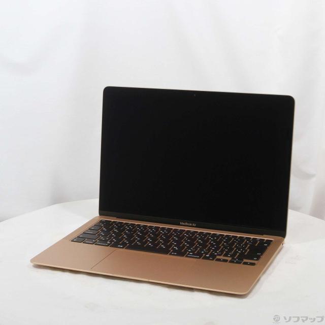 (中古)Apple MacBook Air 13.3-inch Late-2020 MGND3J/A Apple M1 8コアCPU_7コアGPU 8GB SSD256GB ゴールド (26.3 Tahoe)(269-ud)