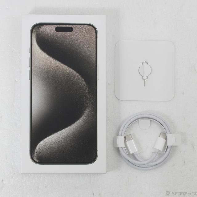 (中古)Apple iPhone15 Pro Max 256GB ナチュラルチタニウム MU6R3J/A SIMフリー(262-ud)