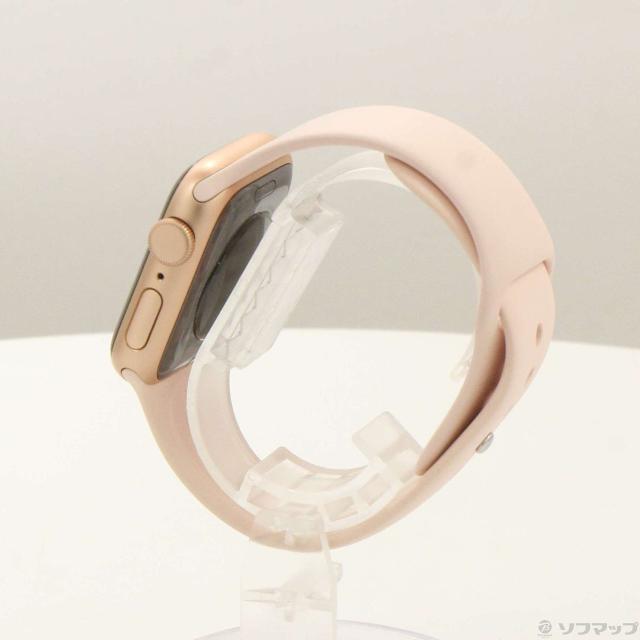 (中古)Apple Apple Watch SE 第1世代 GPS 40mm ゴールドアルミニウムケース ピンクサンドスポーツバンド(258-ud)_1