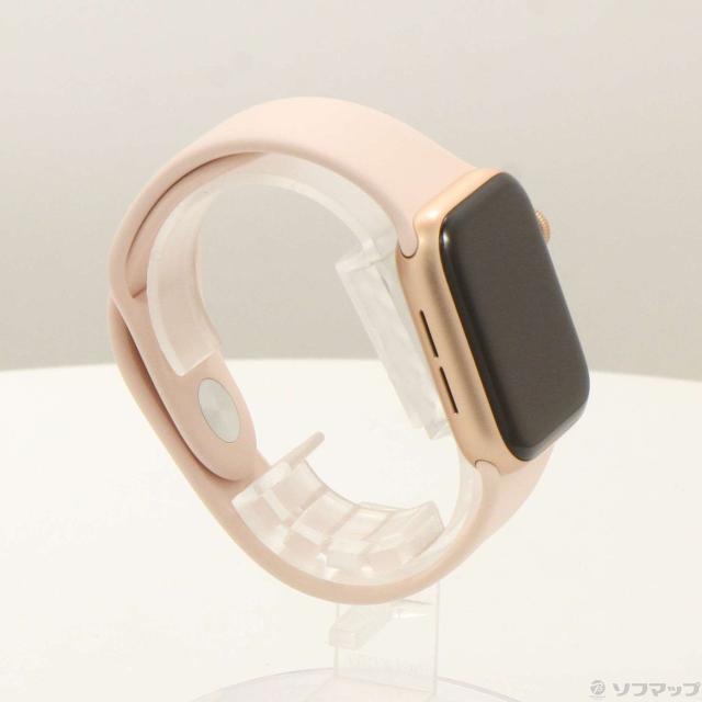 (中古)Apple Apple Watch SE 第1世代 GPS 40mm ゴールドアルミニウムケース ピンクサンドスポーツバンド(258-ud)_3
