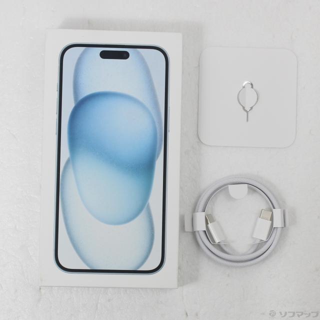 (中古)Apple iPhone15 Plus 128GB ブルー MU0D3J/A SIMフリー(258-ud)_4