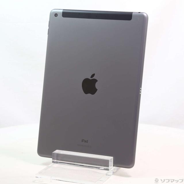 (中古)Apple iPad 第8世代 32GB スペースグレイ NYMH2J/A auロック解除SIMフリー(348-ud)