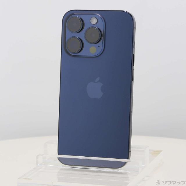(中古)Apple iPhone15 Pro 256GB ブルーチタニウム MTUG3J/A SIMフリー(295-ud)