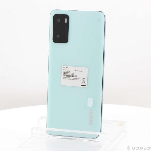 (中古)OPPO OPPO A55s 5G 64GB グリーン CPH2309 SIMフリー(349-ud)