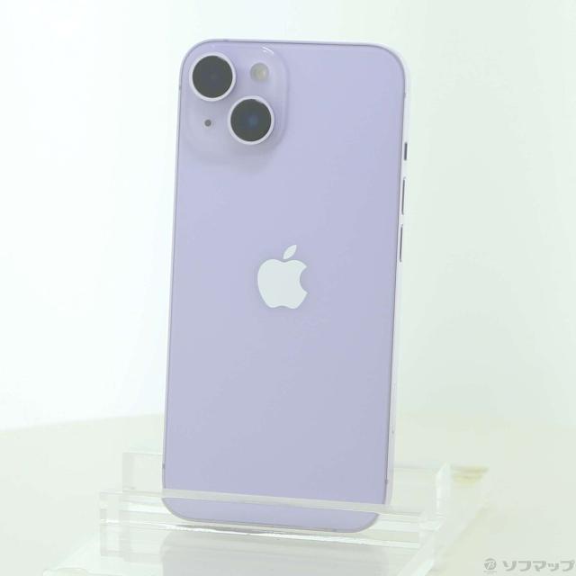 (中古)Apple iPhone14 128GB パープル MPUY3J/A SIMフリー(258-ud)