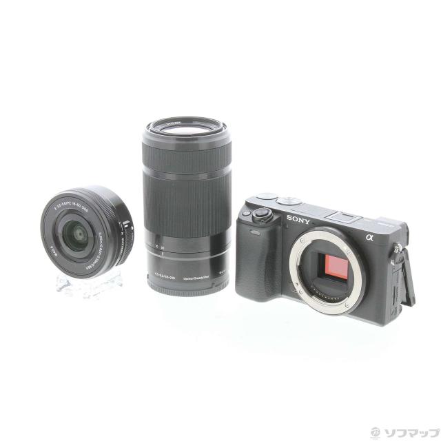 中古)SONY α6400 ILCE-6400Y ダブルズームレンズキット ブラック(262 