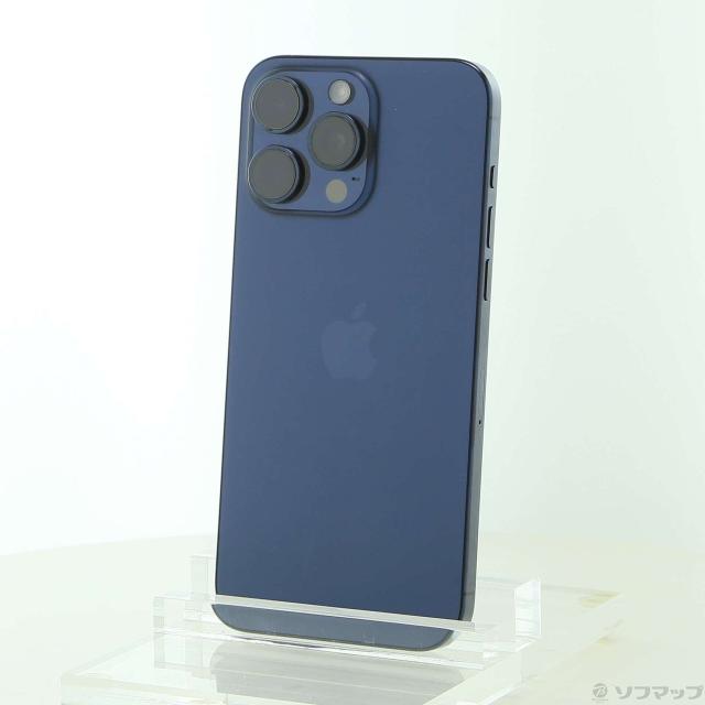 (中古)Apple iPhone15 Pro Max 256GB ブルーチタニウム MU6T3J/A SIMフリー(262-ud)