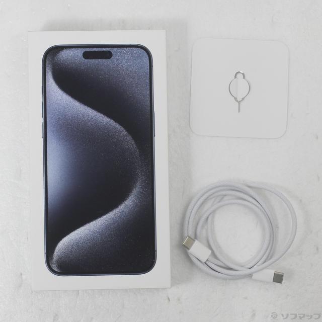 (中古)Apple iPhone15 Pro Max 256GB ブルーチタニウム MU6T3J/A SIMフリー(262-ud)